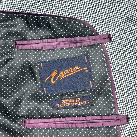 Egara Men’s Skinny Fit Dinner Blazer Size 42 Long - Picture 6 of 6